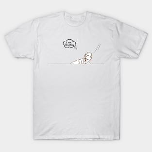 Turtle Saying I am Breathing white T-Shirt